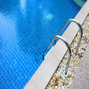 Arterra Terrazo Glacier 13"x24" Porcelain Pool Coping - MSI Collection outdoor pool view