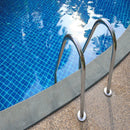 Arterra Vulkon Nero 13"x24" Porcelain Pool Coping - MSI Collection outdoor pool view