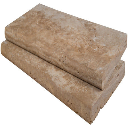 Tuscany Beige 12"x24" Brushed Travertine Pool Coping - MSI Collection