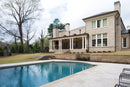 Tuscany Beige 12"x24" Brushed Travertine Pool Coping - MSI Collection room shot outdoor view