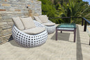 Tuscany Beige 12"x24" Brushed Travertine Pool Coping - MSI Collection room shot outdoor view 2