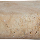Tuscany Porcini 12"x24" Brushed Travertine Pool Coping - MSI Collection product shot wall closeup view 2