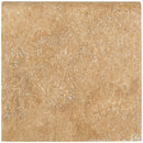 Tuscany Walnut 12"x24" Brushed Travertine Pool Coping - MSI Collection product shot closeup view