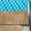 Tuscany Walnut 12"x24" Brushed Travertine Pool Coping - MSI Collection product shot outdoor view 2