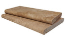 Tuscany Walnut 16"x24" Brushed Travertine Pool Coping - MSI Collection product shot multi tile view