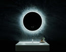 Frysta Round LED Frameless Mirror with Dimmer and Defogger