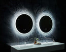 Frysta Round LED Frameless Mirror with Dimmer and Defogger Villohome