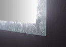Frysta LED Frameless Rectangular Mirror Lighted Bathroom Vanity with Dimmer and Defogger Villohome