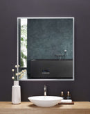 Immersion LED Lighted Bathroom Vanity Mirror with Bluetooth, Defogger, and Digital Display