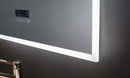 Immersion LED Lighted Bathroom Vanity Mirror with Bluetooth, Defogger, and Digital Display Villohome