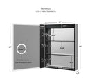 Pagani LED Mirror Cabinet with Defogger, Dimmer, Magnifier & USB outlet Villohome