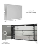 Pagani LED Mirror Cabinet with Defogger, Dimmer, Magnifier & USB outlet Villohome
