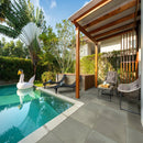 Arterra Full Range Bluestone Porcelain Paver Floor Tile - MSI Collection room shot outdoor view