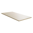 Beige rectangular table top on a white background