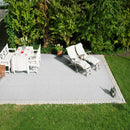 Miraggio Gray 24''x24'' Matte Porcelain Paver Floor Tile - MSI Collection room shot outdoor view 2