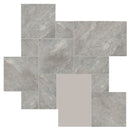 Arterra Quarzo Gray Jumbo Pattern Porcelain Paver - MSI Collection product shot profile view