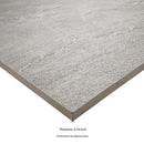 Vortexa Silver Matte 3D Porcelain Stone Look Paver - MSI Collection
