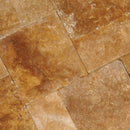Tuscany Riviera Travertine Tumbled Paver Kits - MSI Collection product shot wall view 3