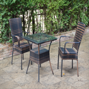 Tuscany Silver Travertine Tumbled Paver Floor Tile - MSI Collection room shot outdoor view