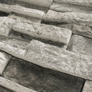 Knoxville Gray Pattern Varying Length Wall Tile - MSI Collection angle closeup view