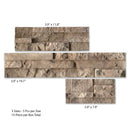 Woodville Rustic Pattern Varying Length Wall Tile - MSI Collection Descriptive view