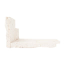 XL ROCKMOUNT Mayra White 9"x18" Splitface Ledger Panel Corner Limestone Wall Tile - MSI Collection ledger corner view edge view