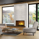 XL ROCKMOUNT Mayra White 9"x24" Splitface Ledger Panel Limestone Wall Tile - MSI Collection living room view