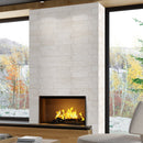 XL ROCKMOUNT Mayra White 9"x24" Splitface Ledger Panel Limestone Wall Tile - MSI Collection closeup ledger panel view living room view 2
