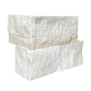 XL Rockmount Arabescato Venato 9"x18" Natural Marble Ledger Corner Wall Tile - MSI Collection