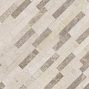 Rockmount Colorado Cream 6"x18" Marble Splitface Ledger Corner Panel for Wall product shot angle view