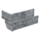 Rockmount glacial grey splitface lpnlmglagry618cor ledger corner 6"x18" natural marble wall tile msi collection product shot corner view 2