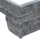 Rockmount glacial grey splitface lpnlmglagry618cor ledger corner 6"x18" natural marble wall tile msi collection product shot profile view