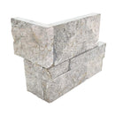 XL Rockmount Laguna Gray 9"x18" Splitface Marble Ledger Corner Wall Tile - MSI Collection
