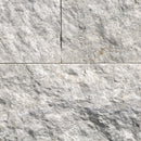 Close-up of gray stone tiles with a natural pattern