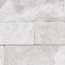 Rockmount Luna Gray 6"x18" Marble Splitface Ledger Corner Panel Wall Tile - MSI Collection product shot wall view 2