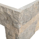 Close-up of a stone border with a white background