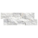 Set of marble tiles with a white and gray pattern on a white background