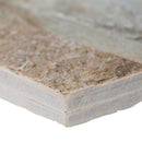 XL ROCKMOUNT Golden Honey 9"x24" Splitface Ledger Panel Quartzite Wall Tile - MSI Collection profile view