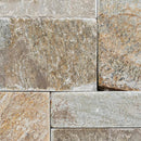 XL ROCKMOUNT Golden Honey 9"x24" Splitface Ledger Panel Quartzite Wall Tile - MSI Collection closeup view