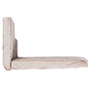 XL ROCKMOUNT Golden White 9"x18" Splitface Ledger Panel Corner Quartzite Wall Tile - MSI Collection corner edge view