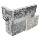 XL ROCKMOUNT Sierra Blue 9"x18" Splitface Ledger Panel Corner Quartzite Wall Tile - MSI Collection profile view