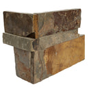 XL ROCKMOUNT California Gold 9"x18" Splitface Ledger Panel Corner Slate Wall Tile - MSI Collection profile view