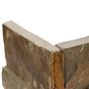 XL ROCKMOUNT California Gold 9"x18" Splitface Ledger Panel Corner Slate Wall Tile - MSI Collection edge view