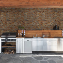 XL ROCKMOUNT California Gold 9"x24" Splitface Ledger Panel Slate Wall Tile - MSI Collection kitchen  view 2