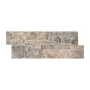 XL ROCKMOUNT Silver 9"x24" Splitface Ledger Panel Travertine Wall Tile - MSI Collection panel view