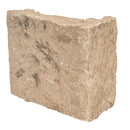 Brown stone block on a white background
