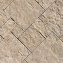 Oakwood Beige Varying Length Loose Veneer Wall Tile - MSI Collection angle view