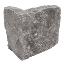 Gray stone block on a white background