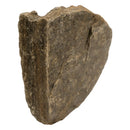 Brown stone block on a white background