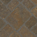 Pattern of brown tiles with gray grout
